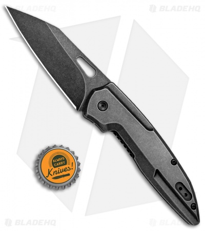 BRS E-Volve Minuteman Frame Lock Knife Titanium (3.25" Black Stonewash) BVK