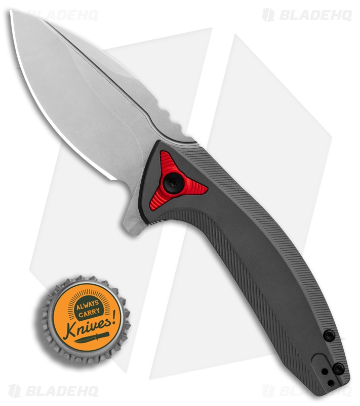 BRS E-Volve Apache Frame Lock Flipper Knife Gray Ti (2.78" Stonewash) 