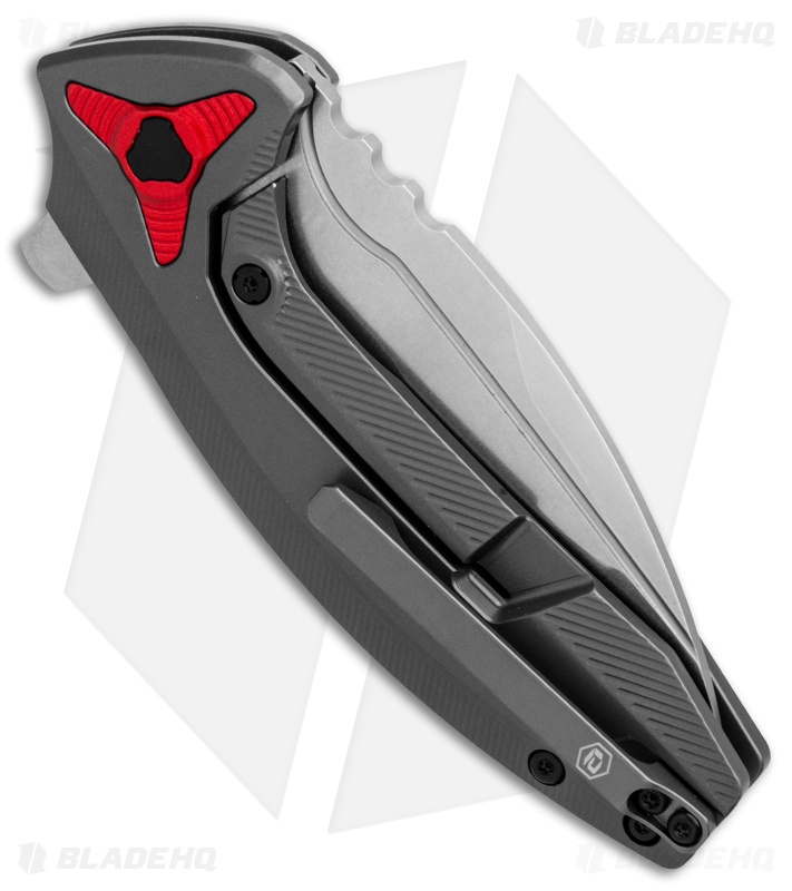 BRS E-Volve Apache Frame Lock Flipper Knife Gray Ti (2.78" Stonewash) 