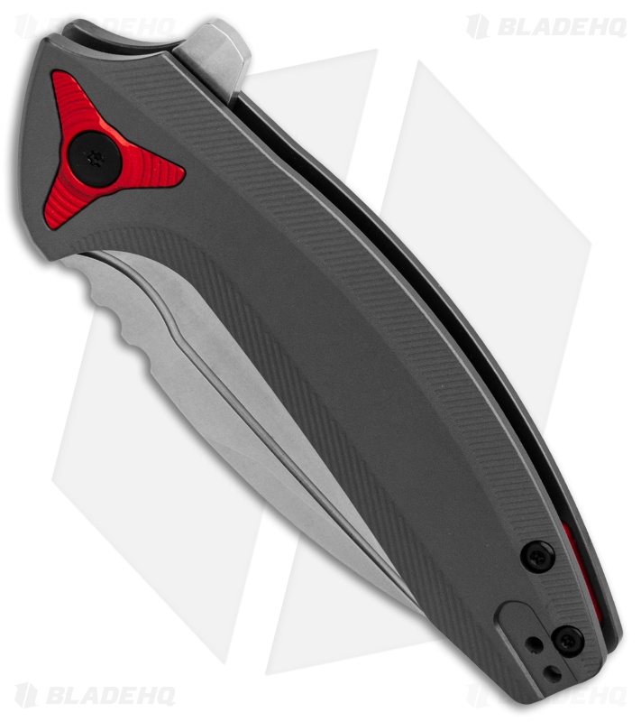 BRS E-Volve Apache Frame Lock Flipper Knife Gray Ti (2.78" Stonewash) 