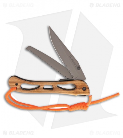 Baladeo Grands Espaces Laguiole Liner Lock Knife Zebrawood (3.875 Gray Serr)