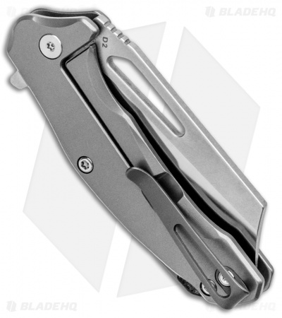 Bastion Braza Mini Bro Cleaver Frame Lock Gray Stainless (2" Satin) 