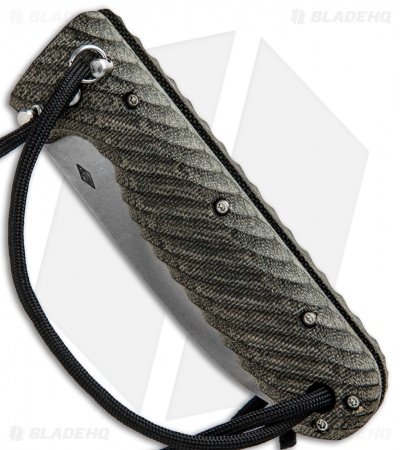 Battle Horse Knives Tree Frog Folding Knife Green/Black Micarta (3.5" Satin) 
