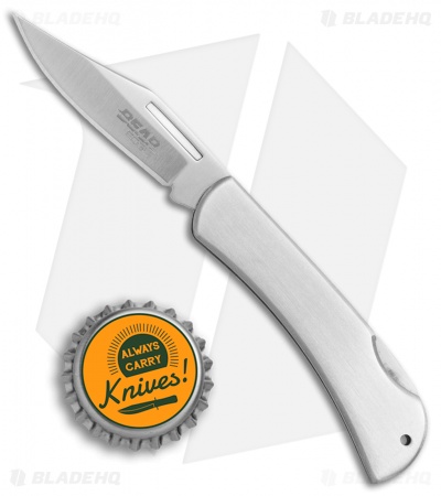 Bear Edge 116 Lockback Knife Stainless Steel (2.1" Satin)