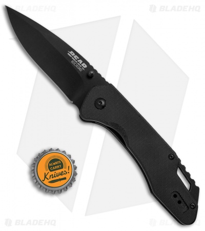 Bear Edge 4.5" Spring Assisted Knife Black G-10 (3.25" Black) 61502