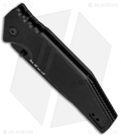 Bear Edge 4.5" Spring Assisted Tanto Knife Black G-10  (3.5" Black) 