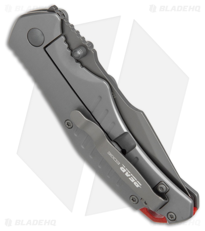 Bear Edge 61114 Frame Lock Knife Stainless Steel (3.25" Gray) 