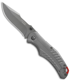 Bear Edge 61114 Frame Lock Knife Stainless Steel (3.25" Gray) 