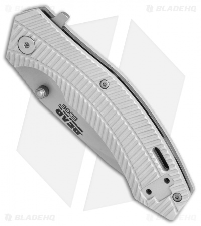 Bear Edge Aluminum Sideliner Liner Lock Knife Gray (3.25" Gray) 61105
