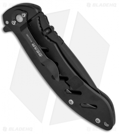 Bear Edge Large Brisk 1.0 Frame Lock Knife Black (3.6" Black) 