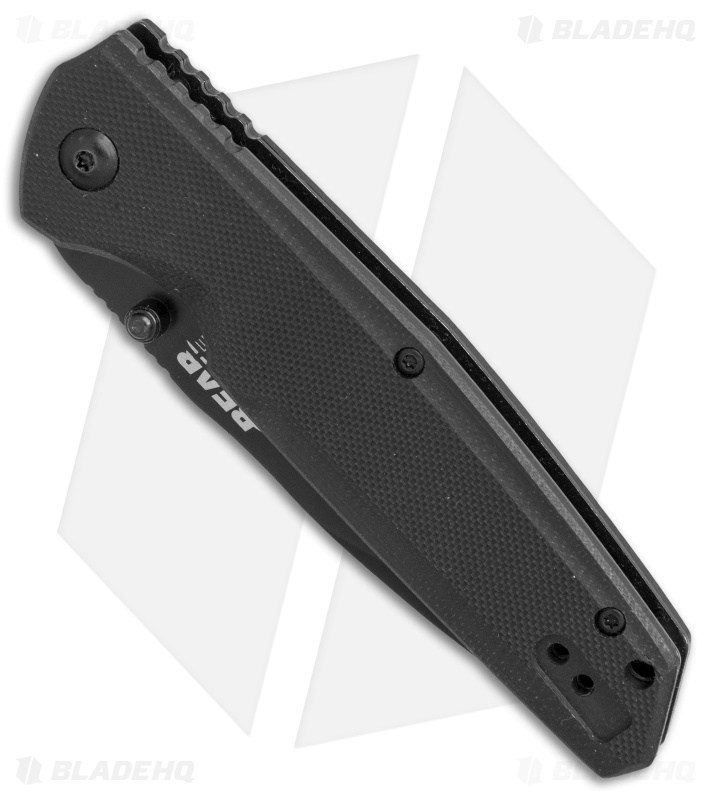 Bear Edge 4.5" Spring Assisted Knife Textured Black G-10  (3.25" Black) 61100