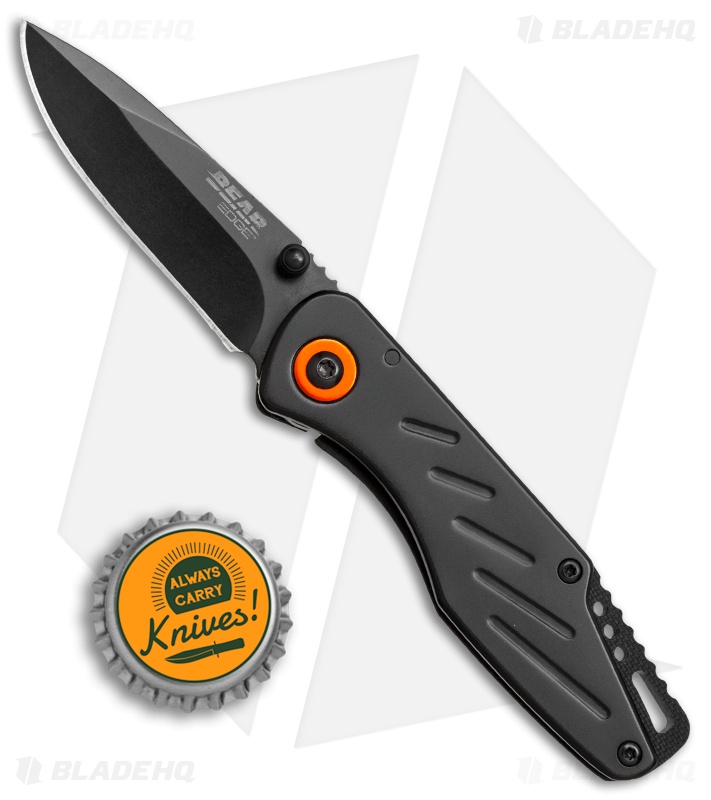 Bear Edge Frame Lock Knife Black (2.50" Black) 61104