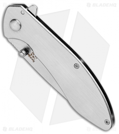 Bear & Son 4" Liner Lock Flipper Knife Stainless Steel (2.8" Satin) 112