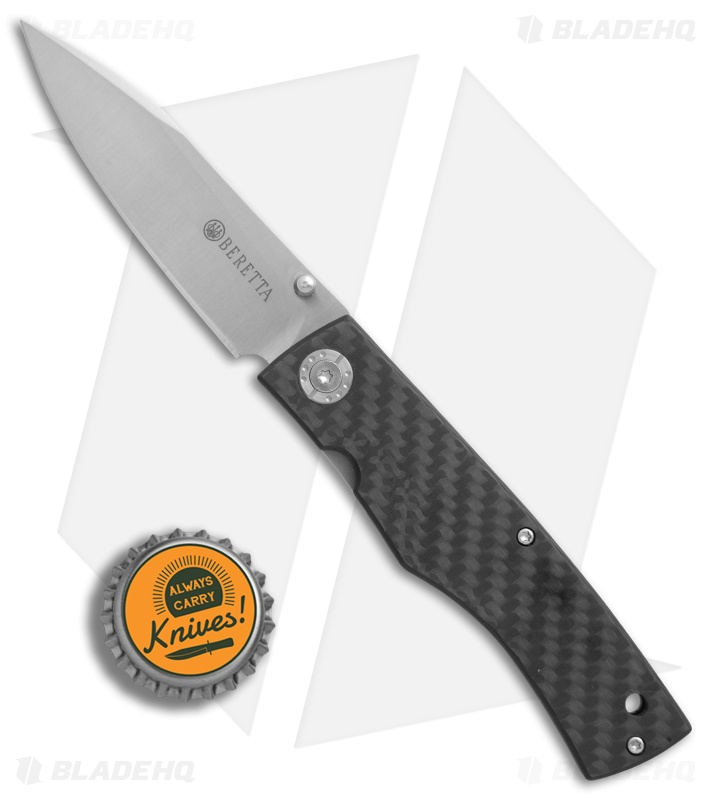 Beretta Carbon Fiber Liner Lock Knife  (3.1" Satin) 73231