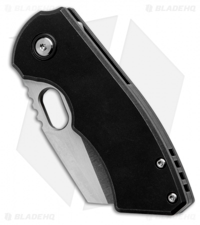 BergBlades Mini Slim Frame Lock Knife Black DLC Titanium (2.4" Satin)