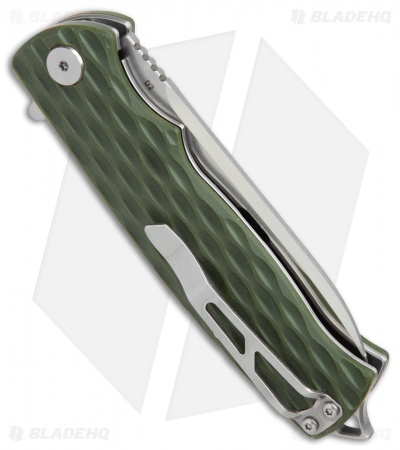 Bestech Knives Grampus Liner Lock Knife Green G-10 (3.5" Satin)  