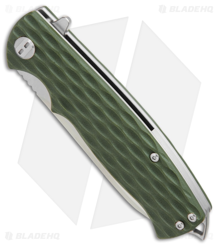 Bestech Knives Grampus Liner Lock Knife Green G-10 (3.5" Satin)  