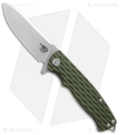 Bestech Knives Grampus Liner Lock Knife Green G-10 (3.5" Satin)  
