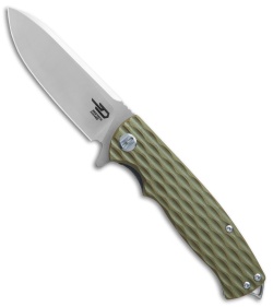 Bestech Knives Grampus Liner Lock Knife OD Green G-10 (3.5" Satin)  