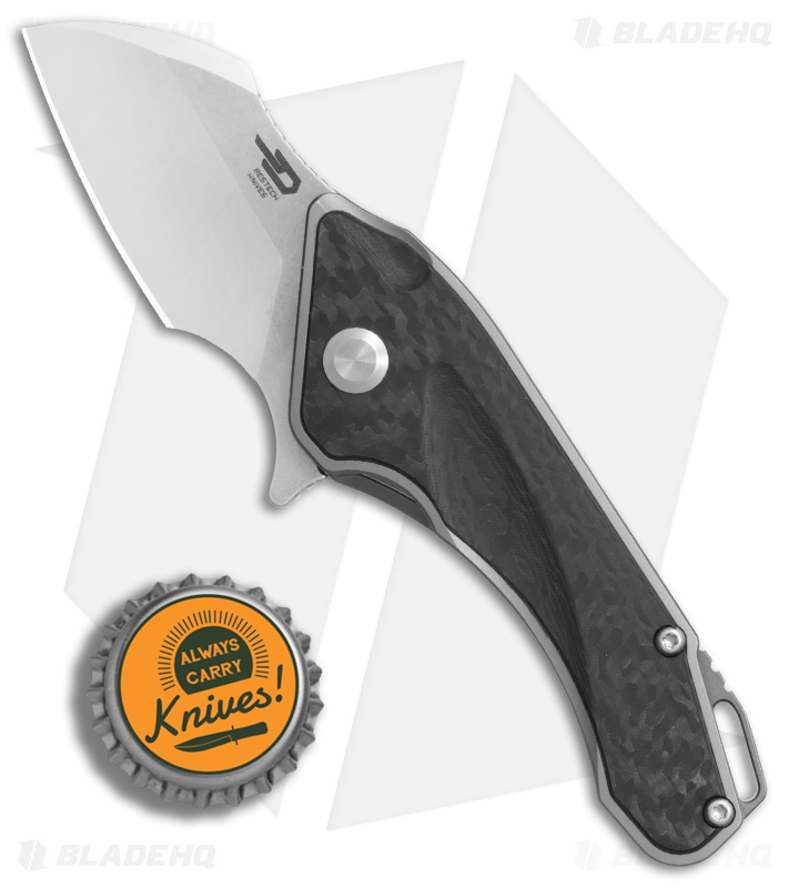 Bestech Knives Imp Frame Lock Knife Titanium/Carbon Fiber (1.5" Satin) 1710A