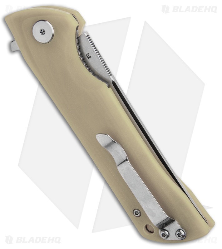 Bestech Knives Paladin Liner Lock Knife Tan G-10 (3.6" Satin) BG13B-1