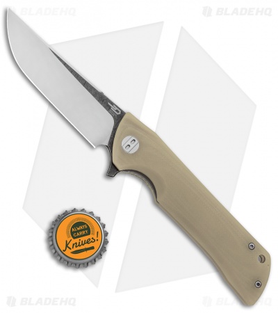 Bestech Knives Paladin Liner Lock Knife Tan G-10 (3.6" Two-Tone) BG13B-2