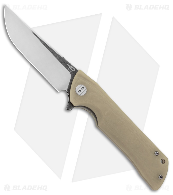 Bestech Knives Paladin Liner Lock Knife Tan G-10 (3.6" Two-Tone) BG13B-2