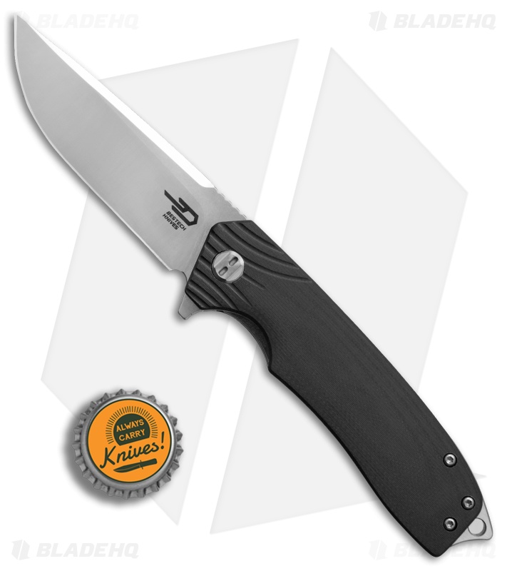 Bestech Knives Lion Liner Lock Knife Black G-10 (3.3" Satin)  