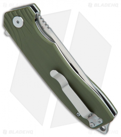 Bestech Knives Lion Liner Lock Knife Green G-10 (3.3" Satin)  
