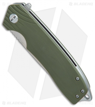 Bestech Knives Lion Liner Lock Knife Green G-10 (3.3" Satin)  