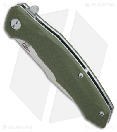 Bestech Knives Warwolf Liner Lock Knife Green G-10 (3.5" Satin)  