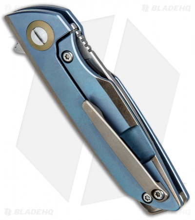 Bestech Knives Zen Frame Lock Knife Blue Titanium (2.1" Satin) BT1712B