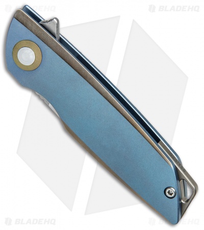 Bestech Knives Zen Frame Lock Knife Blue Titanium (2.1" Satin) BT1712B