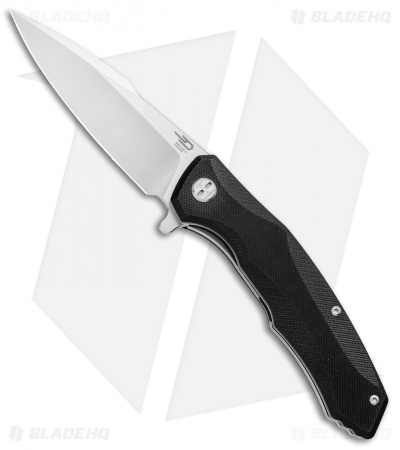 Bestech Knives Warwolf Liner Lock Knife Black G-10 (3.5" Satin)  