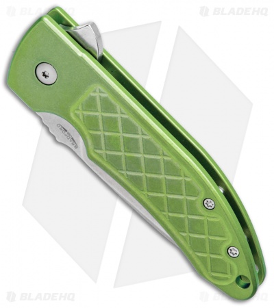 Bradford Knives Guardian3 Flipper G3F Knife Titanium Green (3" Stonewash)