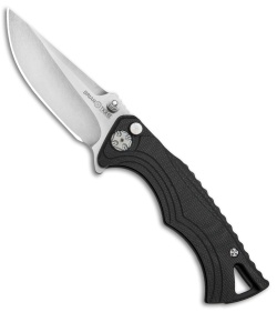 Brian Tighe & Friends Small Tighe Fighter Flipper Black G-10 (3" Satin/SW)