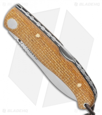 Castillo Muralla Lockback Folding Knife Wheat Brown Micarta (2.8" Satin)