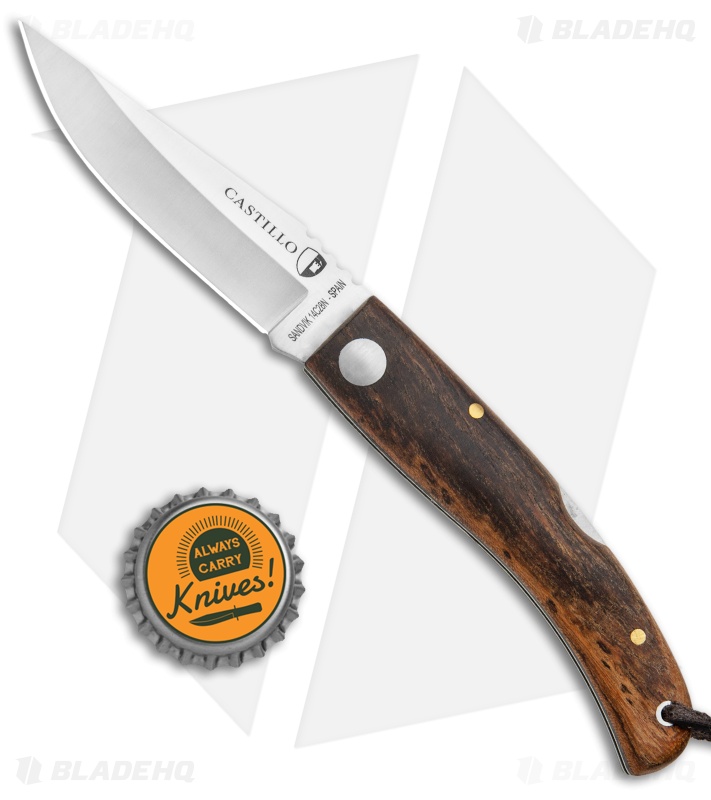 Castillo Navaja Lock Back Knife Bocote Wood (3" Satin)