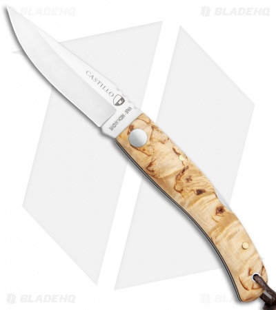 Castillo Navaja Lock Back Knife Curly Birch (Satin)
