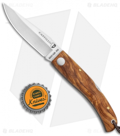 Castillo Navaja Lock Back Knife Olive Wood (3" Satin)