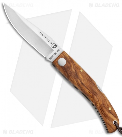 Castillo Navaja Lock Back Knife Olive Wood (3" Satin)
