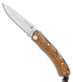 Castillo Torre Lockback Folding Knife Bocote Wood (3" Satin)