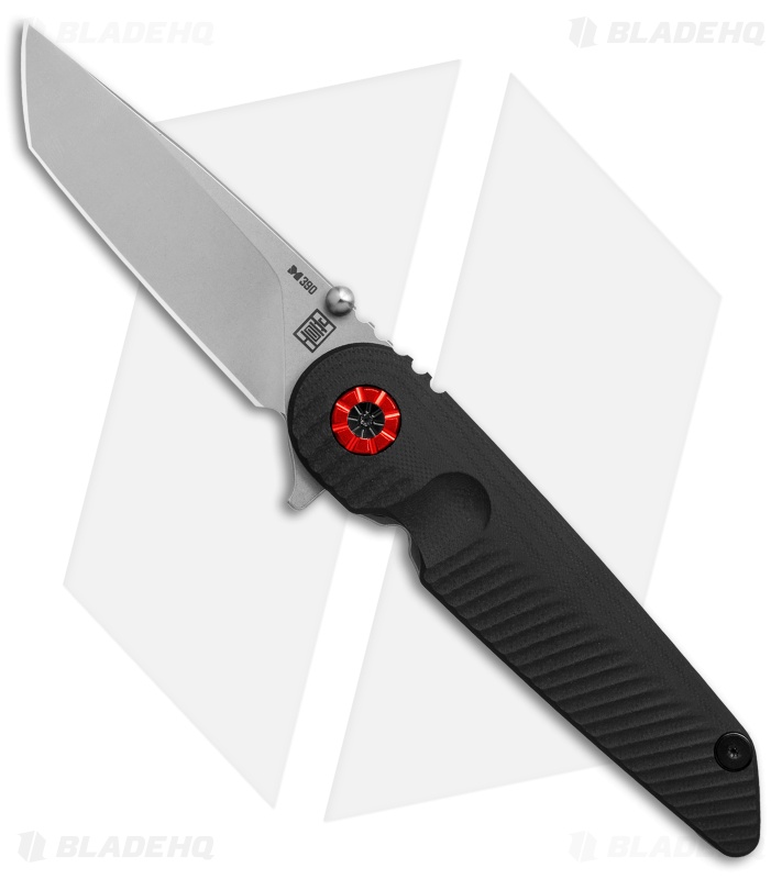 Chamberlain Design Falco Flipper Knife Black G-10 (3.6" Stonewash)
