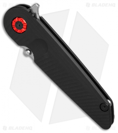 Chamberlain Design Falco Flipper Knife Black G-10 (3.6" Stonewash)