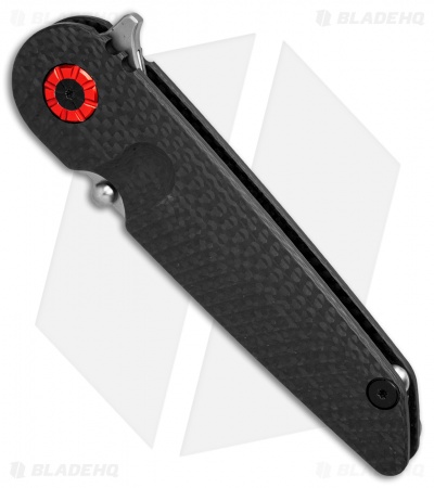 Chamberlain Design Falco Flipper Knife Carbon Fiber (3.6" Stonewash)