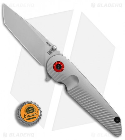 Chamberlain Design Falco Flipper Knife Titanium (3.6" Stonewash)