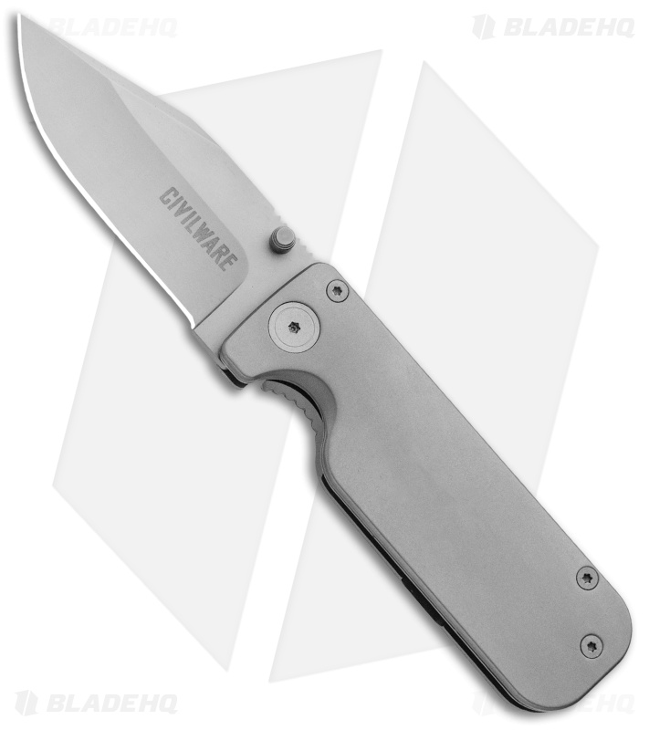 Civilware Clipper Manual Folding Knife Gray Blade HQ