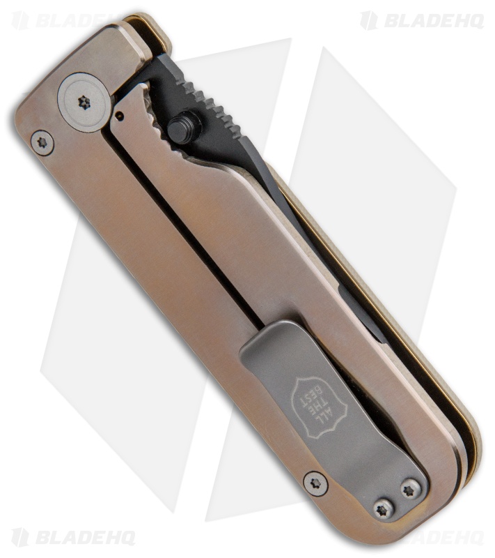 Civilware Striker Frame Lock Knife Bronze G-10 (2.8" Black PVD) 