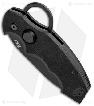 Colonel Blades Self Defense Folding Knife Black G-10 (2.5" Black)
