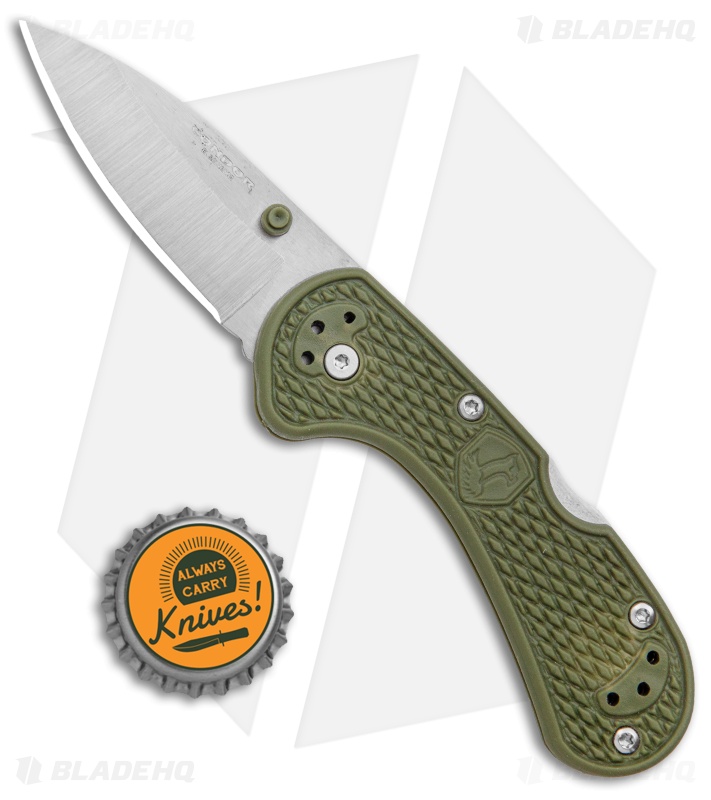 Condor Cadejo Drop Point Folding Knife OD Green Polymer (2.6" Satin)